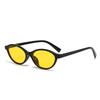 Retro Oval Shaped Small Frame Sunglasses European and American Men Women Trendy Round Face Slimming Street Hip-hop Sun Glasses