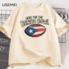 Here For The Benito Bowl T Shirt Casual Cotton Short Sleeve Tshirt Puerto Rican Football Halftime Show Tshirt High Quality