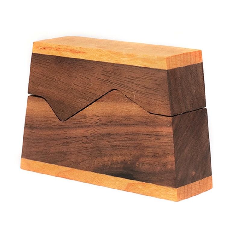 

Wood Jewelry Box Wedding Ring Box Earring Rings Box Jewelry Organizers Women Gift Package Box for Proposal Engagement 1