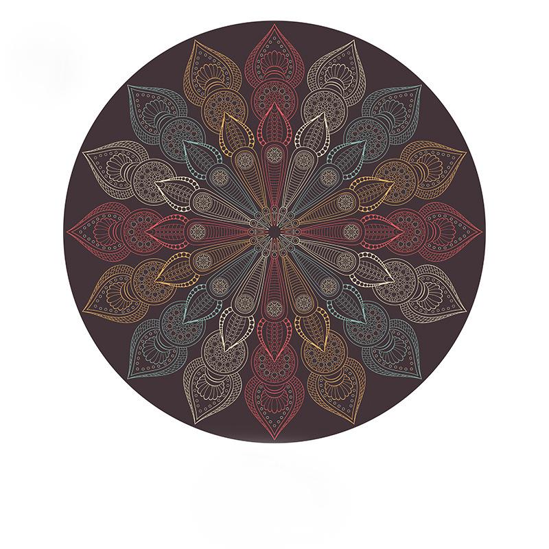 Koberec Retro bohémský kulatý noční stolek Geometrická podlahová rohož Obývací pokoj Home Decor