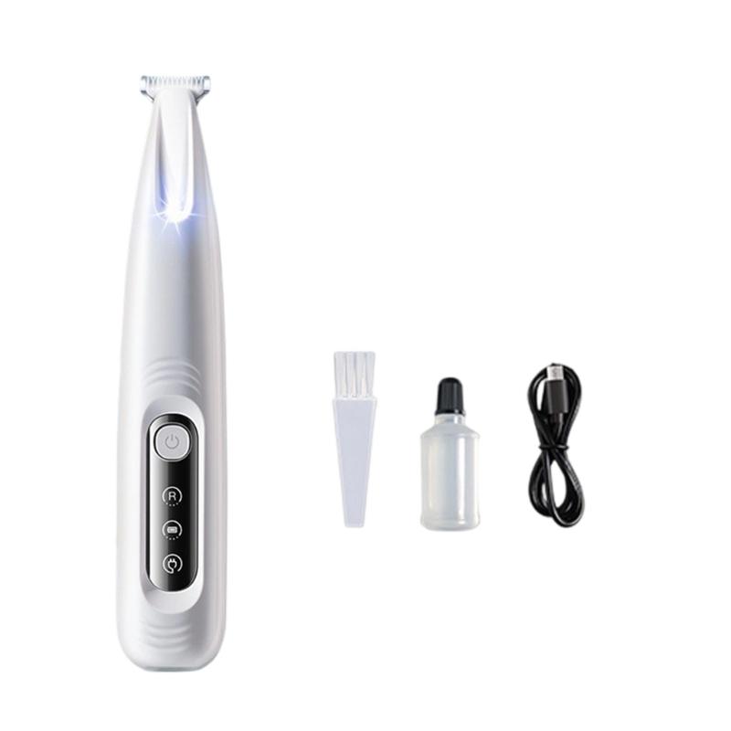 Kabelloser Tierhaarschneider für Hunde Katzen mit geräuscharmem Design und ergonomischem Griff für Pfotenpflege