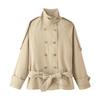 INS Beliebter Klassischer Britischer Stil Vielseitige Kurze Trenchcoat Jacke für Damen