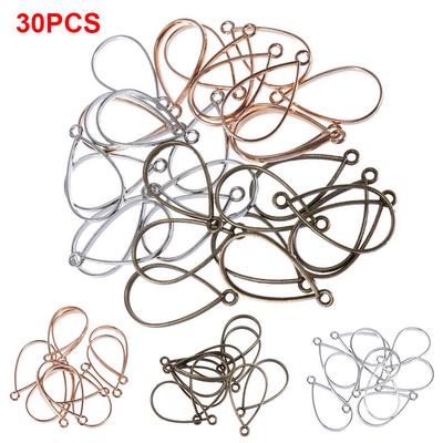 30pcs New Open Bezel Pendant Blank Charm Frame Hollow Pendant DIY Jewelry Making