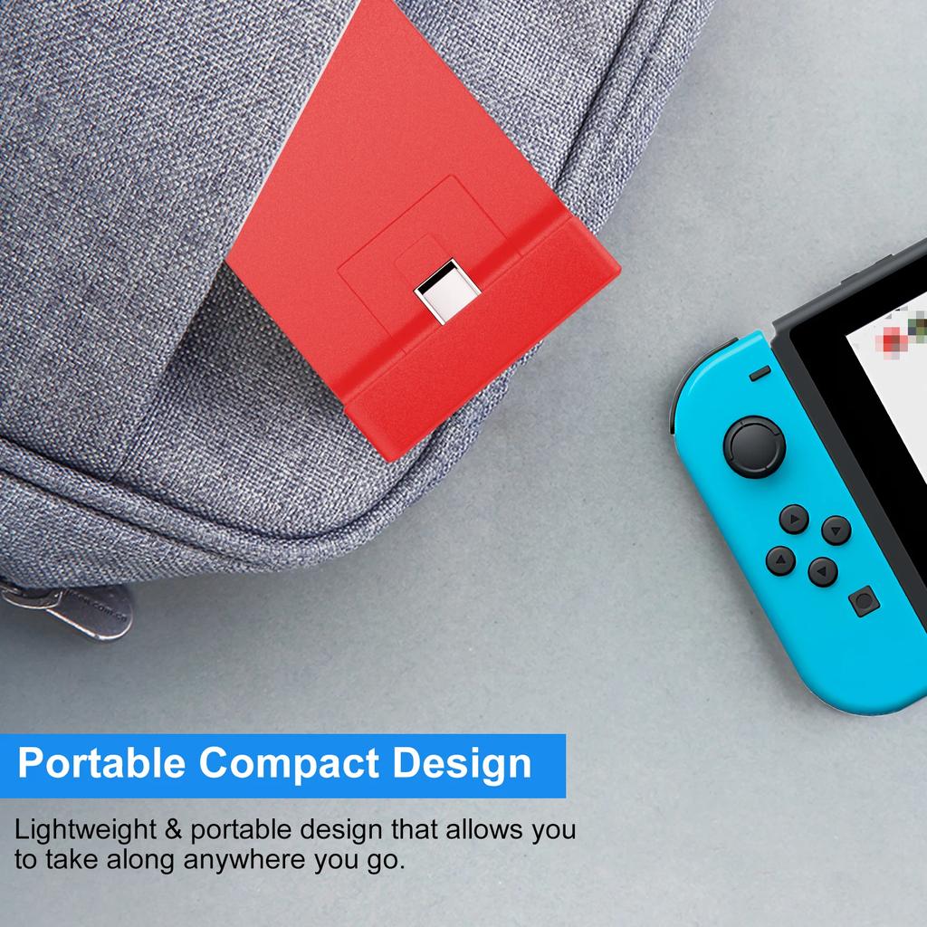 Station de charge LinYuvo pour Nintendo Switch/Lite/OLED, Support de charge réglable portable pour Switch avec port de chargeur USB Type C