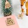 Digital Small Wooden Card Carvings Pendant Suitable for Decorating Living Room