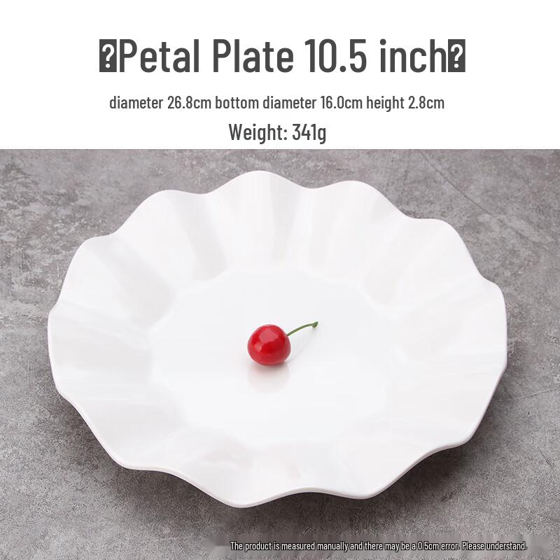 Qianxing White Melamine Dinner Plate