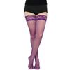 Women Plus Size Elastic Lace Trim Thigh High Socks Over Knee Non-slip