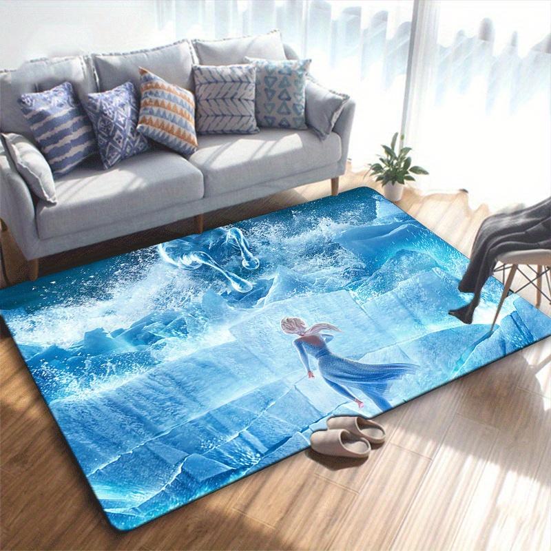 1pc Frozen Carpet Area Rug, Bedroom, and Playroom Durable, Stain-Resistant, and Easy To Clean, Living Room