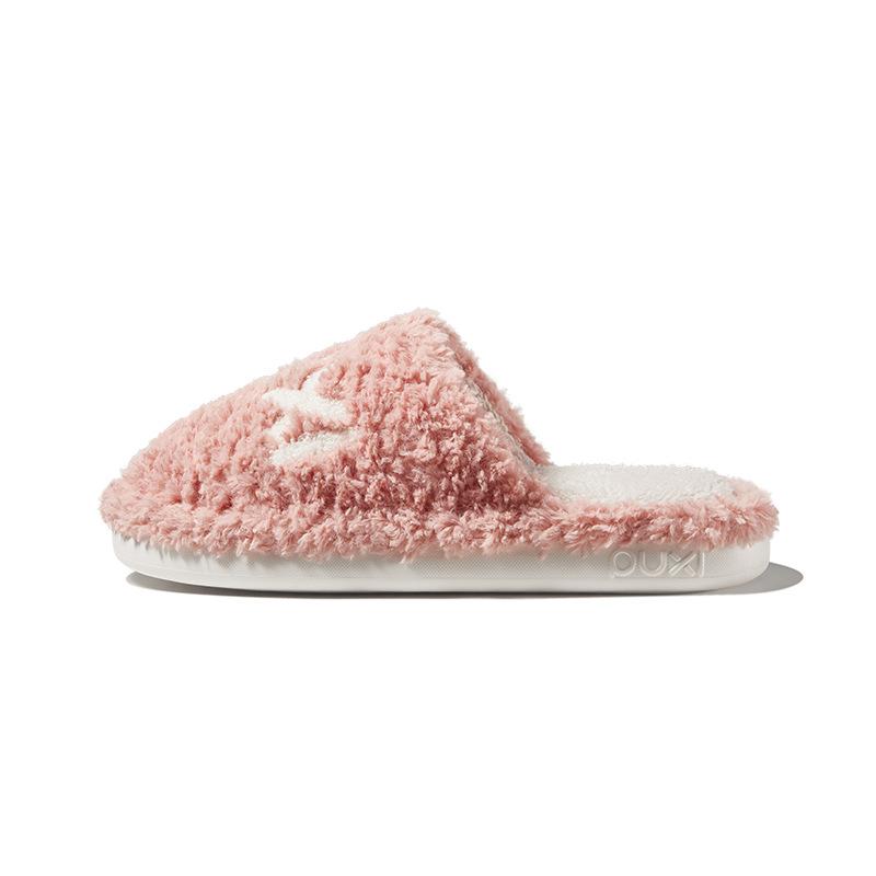 Simple slippers flow shadow cotton slippers cotton slippers home winter non-slip warm plush cotton slippers