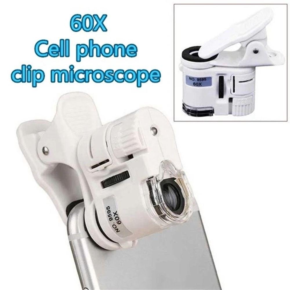 Pocket Microscope Magnification Microscope Mobile Phone Microscope Magnifying Glass Clip Microscope