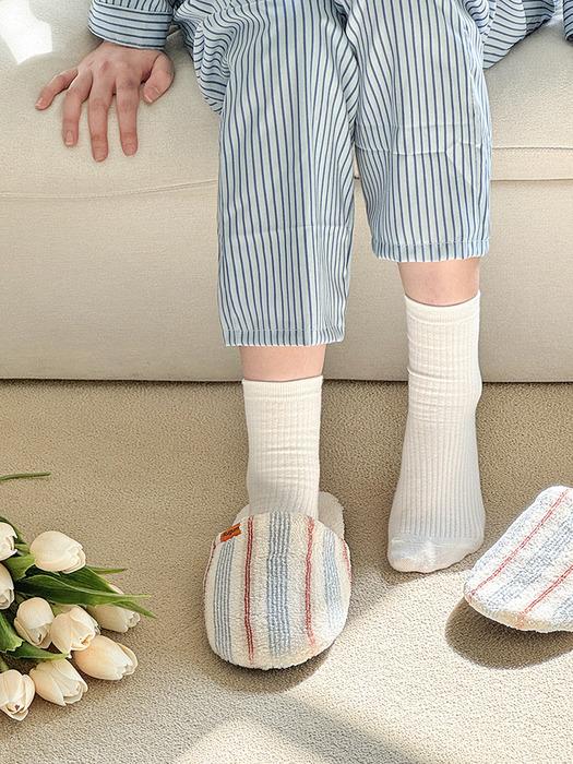 RUGUM Тапочки для дома в полоску туманные single type