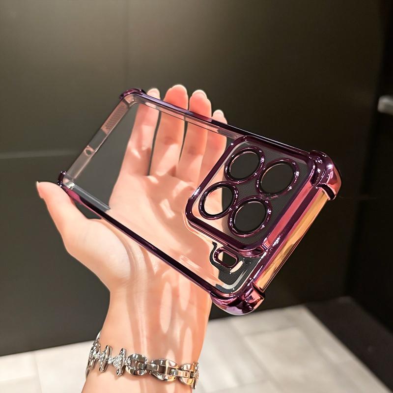 Lens Protection Flim Case for Xiaomi 17 T 17TPro Plating Clear Four Corners Anti-shock Soft Silicone Cover For Xiaomi 17T Pro