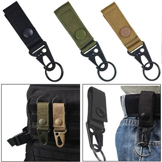 Taktischer Nylon Karabiner Schlüsselanhänger und Rucksackzubehör