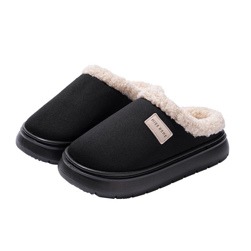 Cotton Slippers for Women - Warm Autumn/Winter Non-slip Indoor/Outdoor Plush Shoes