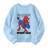 Boys and girls round neck plus velvet pullover printed top sweatshirt