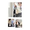 Imitation Suede Women's Retro Crossbody Bag, Elegant Contrasting Color Kiss Lock Shoulder Bag, Detachable Shoulder Strap Small Handbag, Daily Handbag
