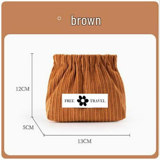 2023 Damen Cord Kordelzug Münzbörse & Kosmetiktasche