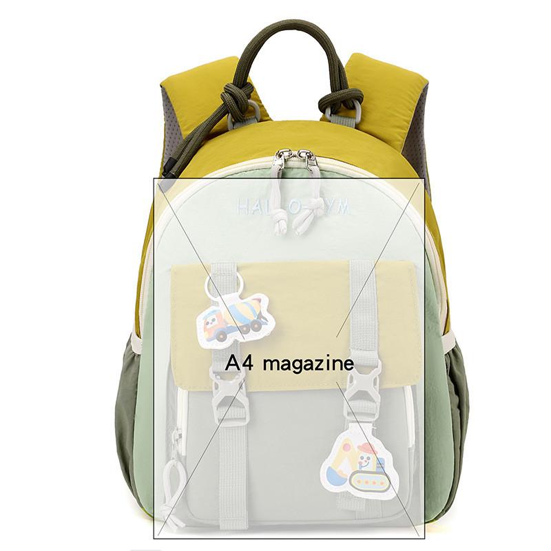 Childrens Nylon School Bag With Cute Design And Spacious Compartments For Toddlers