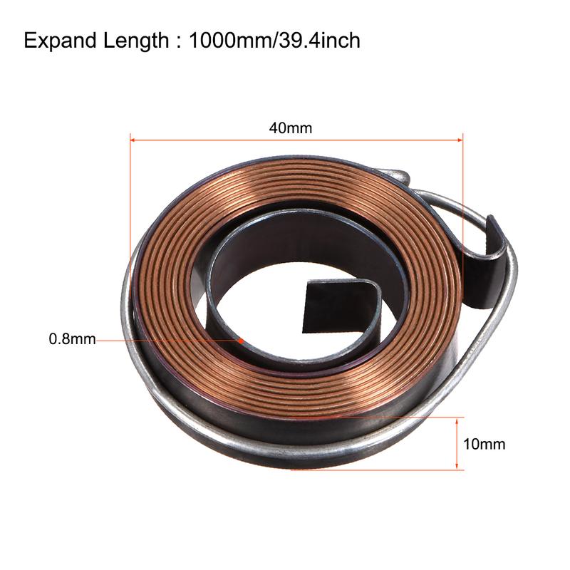 Molletta di Ritorno per Trapano a Colonna Molla del Mandrino Molla a Spirale di Ritorno dell'Alimentazione Assemblaggio Rivestimento Nero Espandi Lunghezza 680-1800mm Diametro Esterno Molla 34-66mm