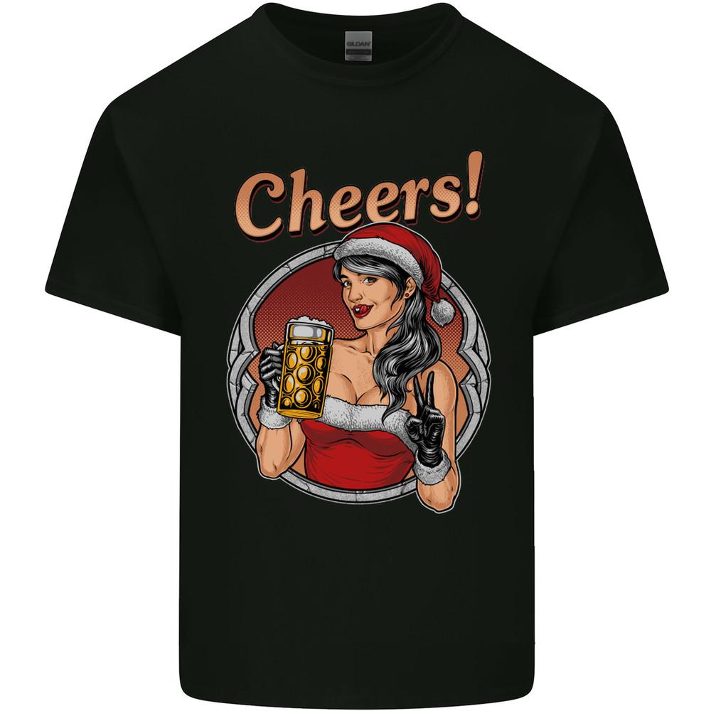 Christmas Sexy Santa Claus Xmas Mens Light Cotton T-Shirt Unisex T-Shirt XL