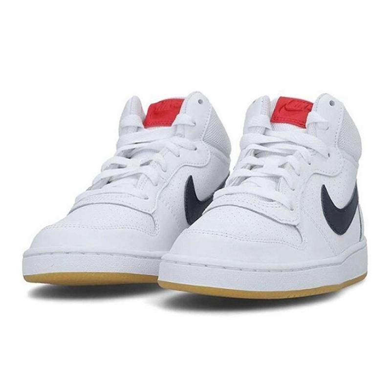 Nike Court Borough Mid White Obsidian GS Sneakers 839977-107