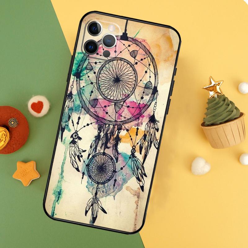 Dreamcatcher Funda For iPhone 11 12 13 14 16 15 Pro Max Mini XS Max X XR SE2 7 8 14 16 15 Plus Phone Case