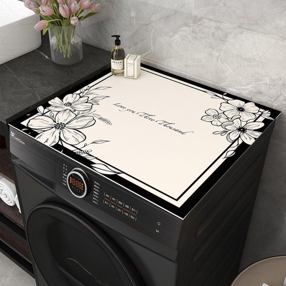 Square Washing Machine Protector Mat Dustproof Protector Mat for Appliance Dustproof Protection