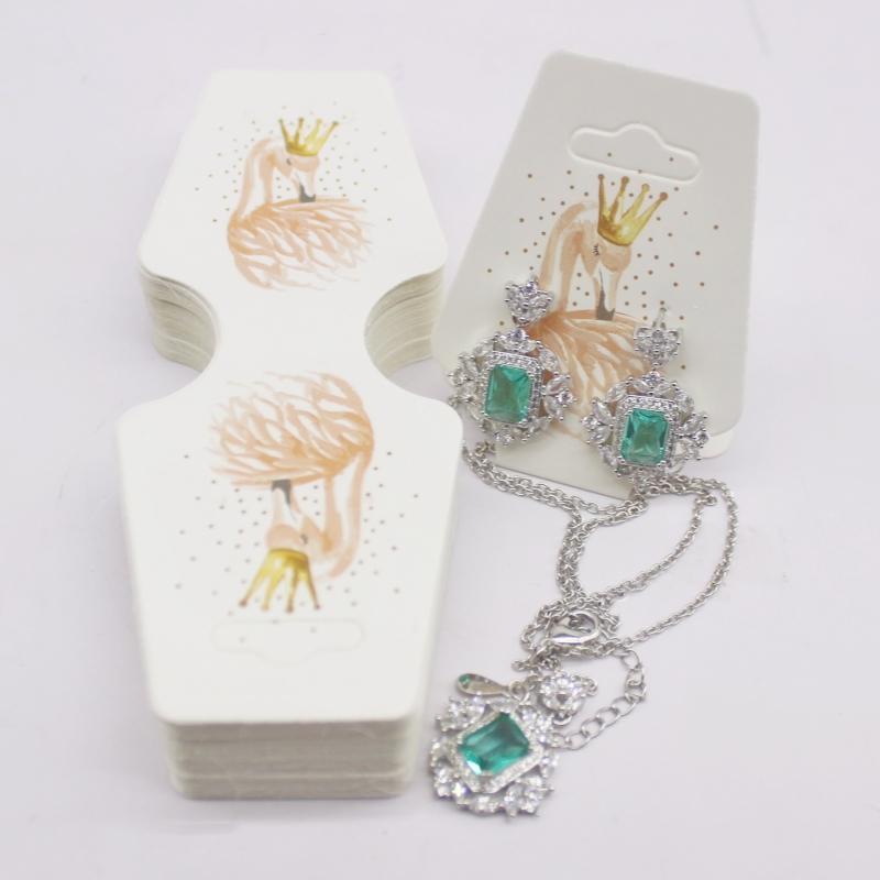 100pc/lot Multi Design Printed Jewelry Necklace Earring Set Card Flower and Bird Styles Hair Accessoreis Bracelet Dispaly Card