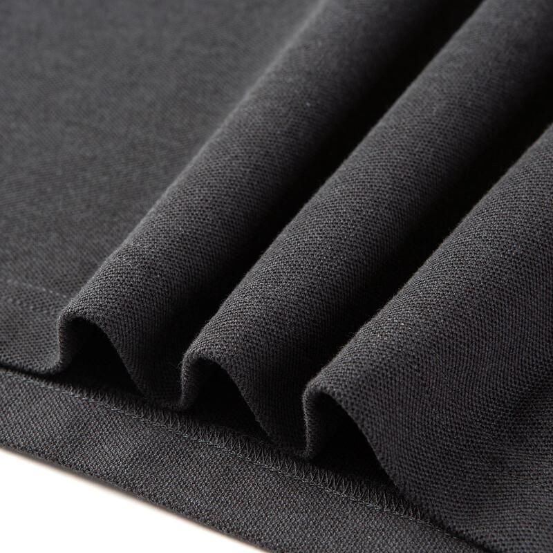 MONTAGUT Men's Pique Cotton Long-Sleeve Polo Shirt