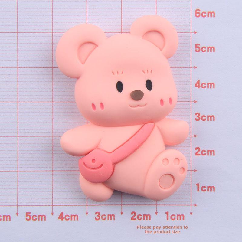 

Чехол для телефона с клеем и смолой в виде мультяшного медведя, аксессуары для волос, украшения и набор для стакана с водой