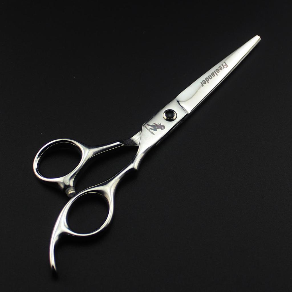 6.0-Inch Shenxinzhe Black Barber Hairdressing Scissors - Straight & Thinning Shears