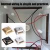 Solar Rotating Jewelry Display Stand Necklace Displaying Tray ABS Texture for Watches Rings and Small Electronics