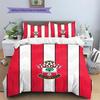 Southampton F.C Vzorovaná Sada Povlečení Prošívaná Přikrývka Domácí Dekorace Dárek (1 * povlak na peřinu + 2 * povlak na polštář bez jádra)