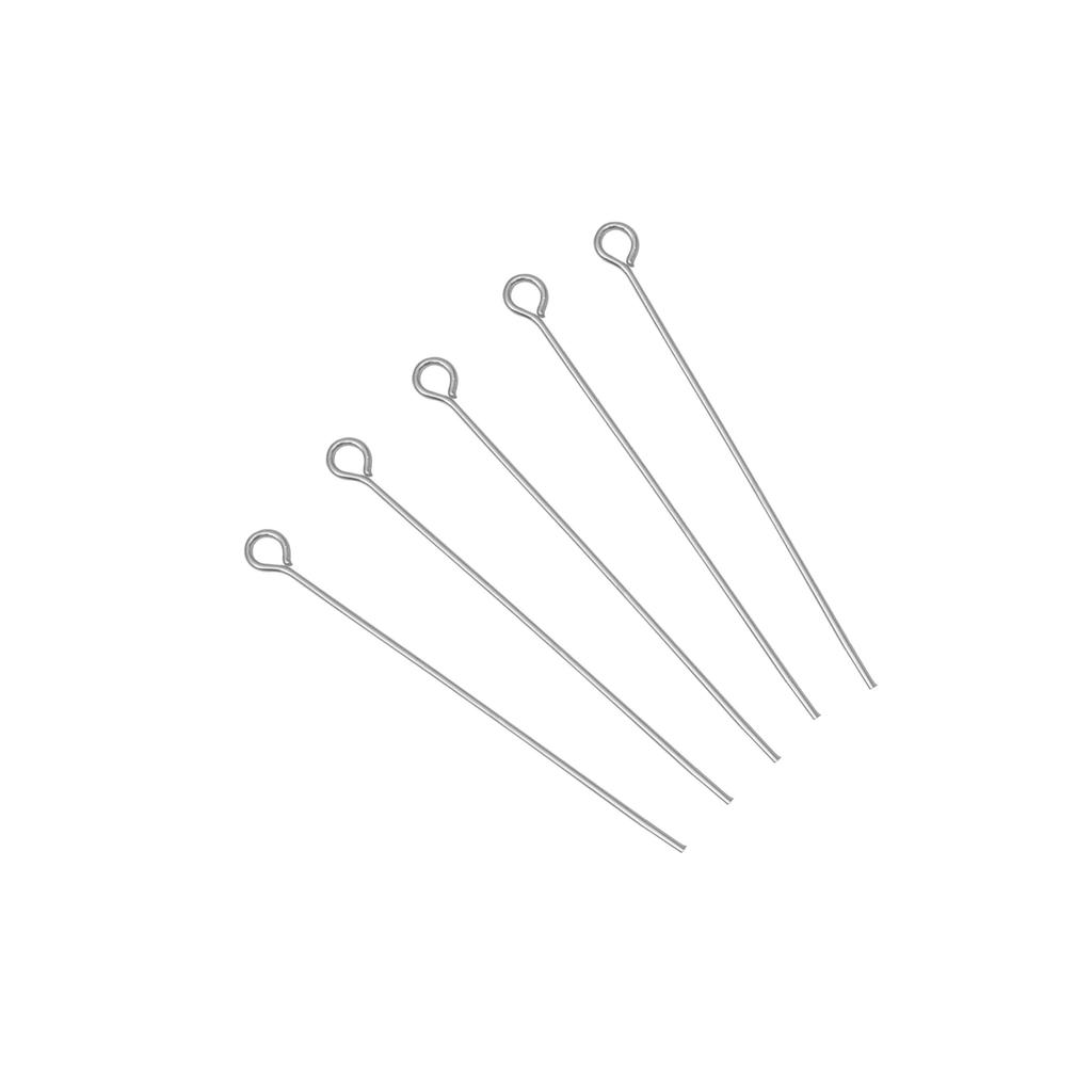 50/100Pcs Stainless Steel 9-Shape Needle Charm Accessories For DIY Necklace Bracelet Jewelry Making