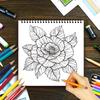 Spiral Colouring Book 30 Sheets 8.3x 8.3 Inches 100gsm Thick Paper, For Relief, Anxiety, Perfect for Many Holiday Gifts