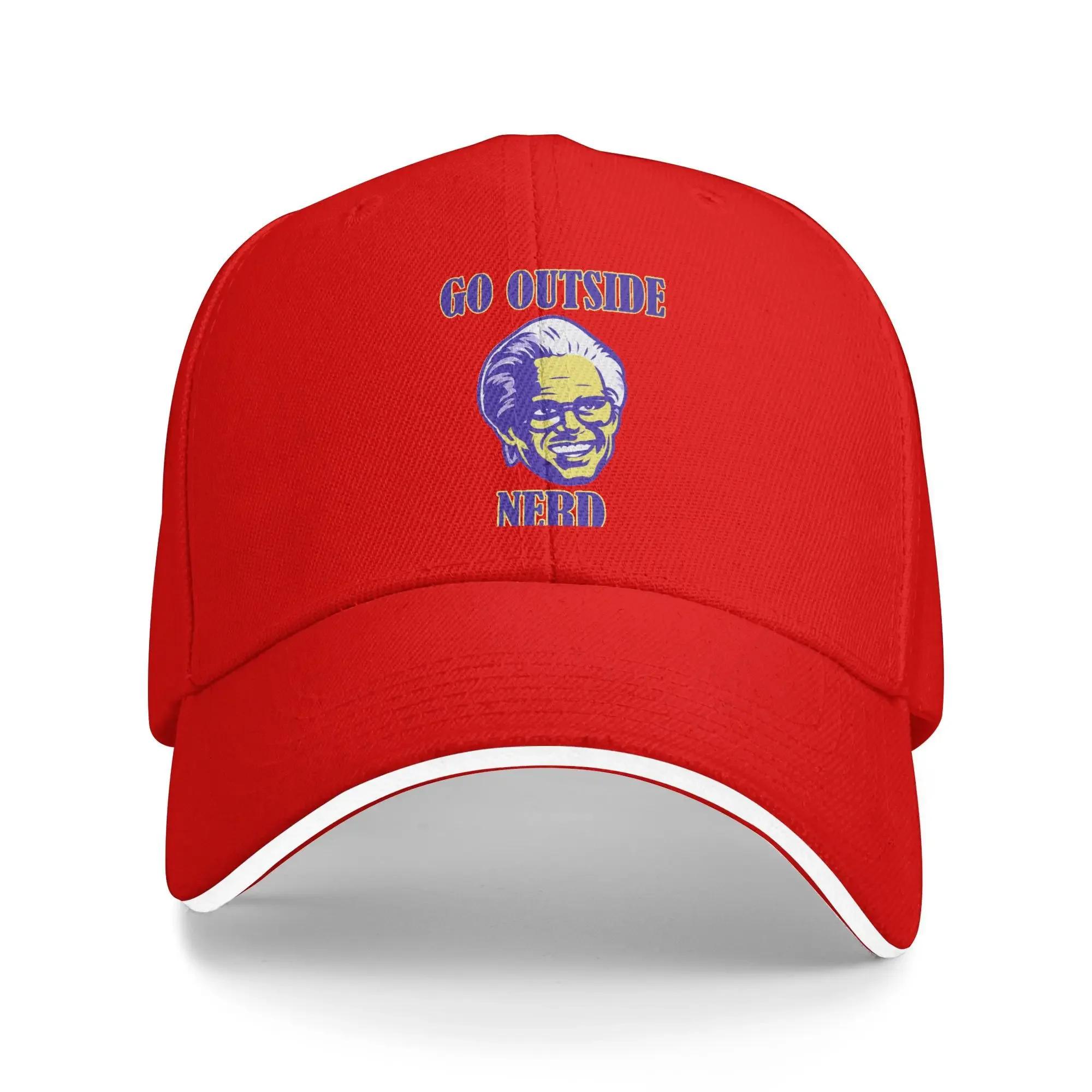 

Go Outside Nerd Casual Baseball Cap Hiking Fishing Hip Hop Hats Summer Hot Sale Female Male Fashion Snapback Cap One Size