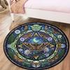 Moth Gorgeous Round Area Rug,Carpet Rug for Living Room Bedroom Sofa Playroom Decor,Non-slip Floor Mat92