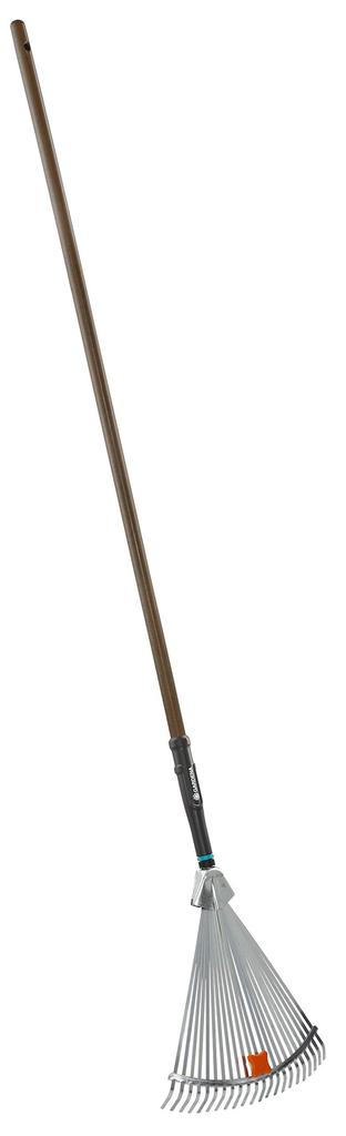 GARDENA NatureLine Lawn Adjustable Claw Width Product Up To 10 Years Rake, Silver, 30-50cm, 17107-20, Warranty