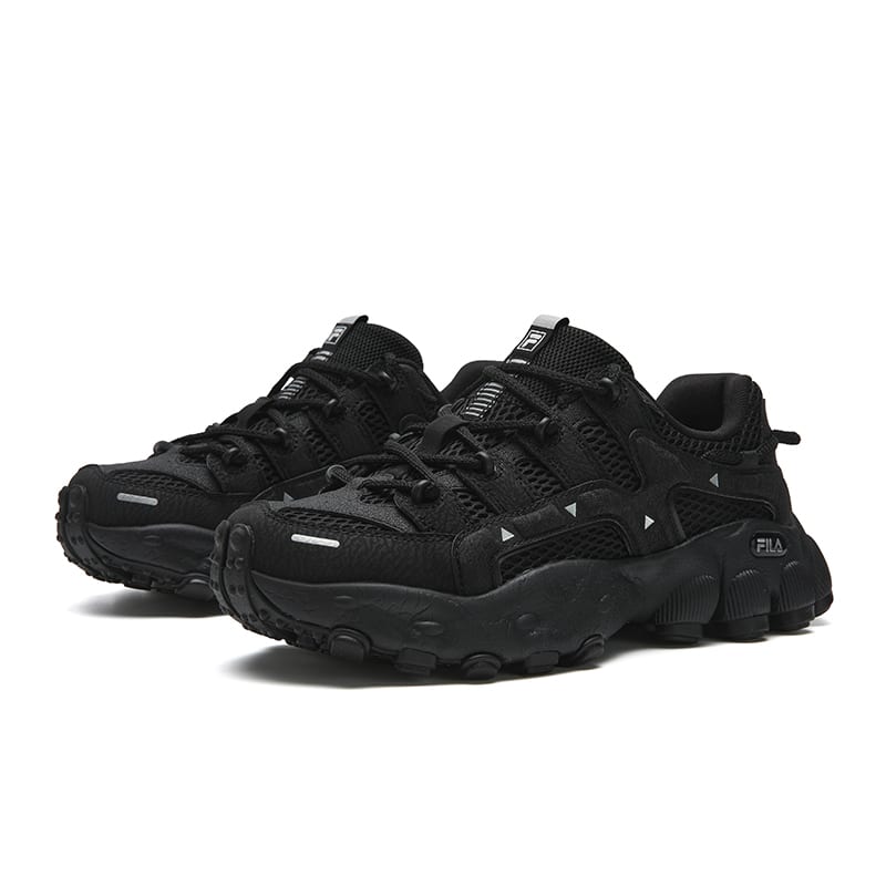Fila PILA Slip Resistant, Breathable, And Lightweight Low Top Chunky Sneakers Women's Black F12W622132FBK