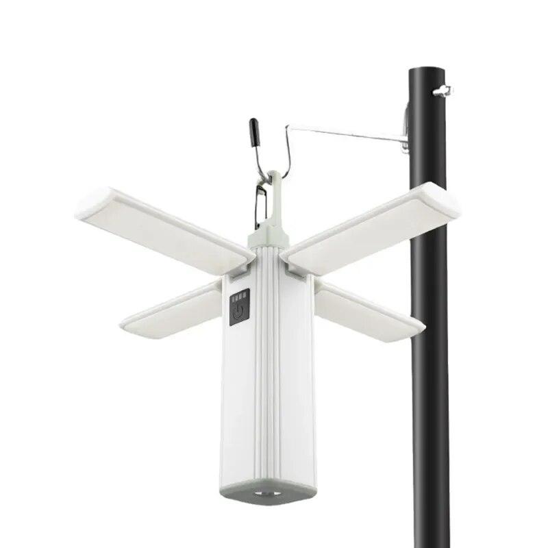 Portable LED Camping Light Outdoor Multifunctional Tent Lamp USB Rechargeable Flashlight Folding Camping Lamp