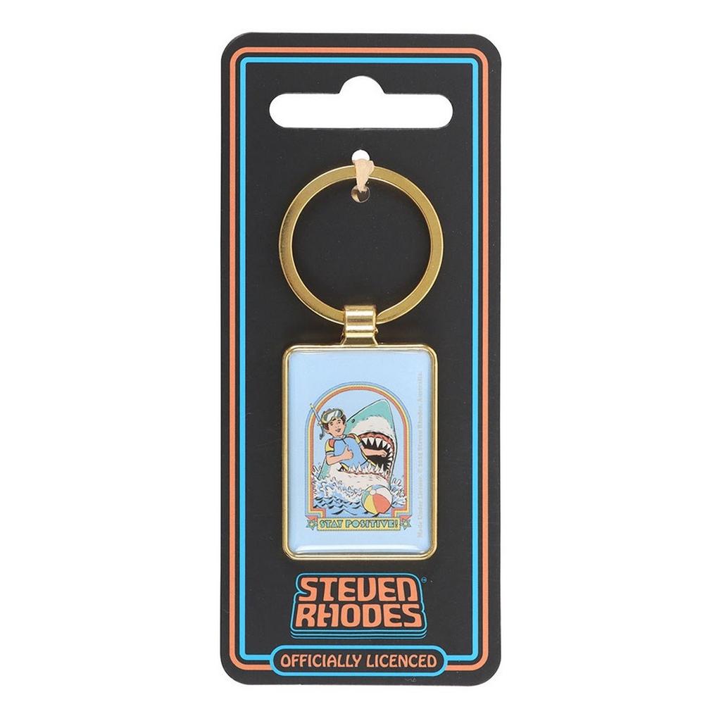Steven Rhodes Stay Positive Keyring