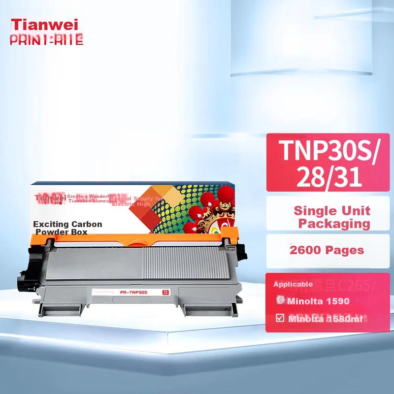 PRINT-RITE TNP30S 28 31 Toner Cartridge Compatible with Konica Minolta 1500w 1550dn 1590 1580mf Printers And Bizhub 15 16 12P Ink Cartridges