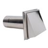 Hooded Wall Vent 6in with Screen Damper Exhaust Vent Cover Cap Outdoor Kitchen Range Hood Dryer Ventilation Kit House