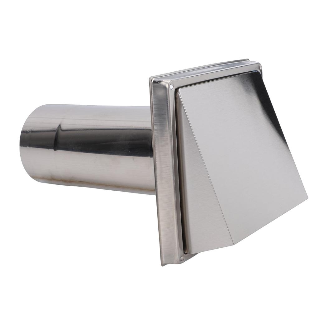 Hooded Wall Vent 6in with Screen Damper Exhaust Vent Cover Cap Outdoor Kitchen Range Hood Dryer Ventilation Kit House