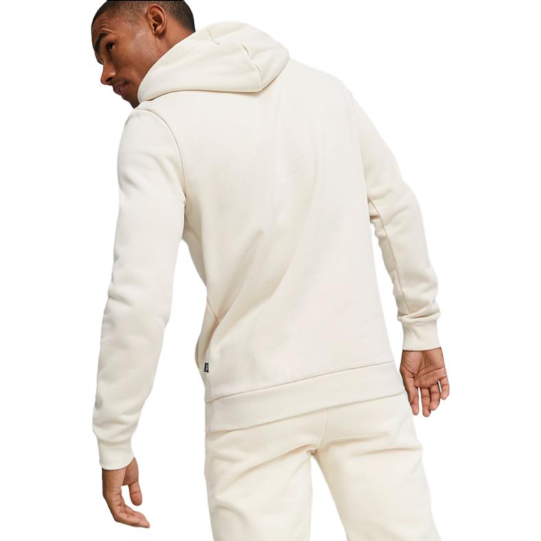 Puma Sports Lifestyle Series Logo Print Kapuzensweatshirt Langarm Herren Sweatshirt Weiß 672475-87