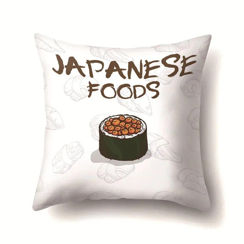 Food Pillow Cover Car Office Cushion  Sofa Bedroom Living Room