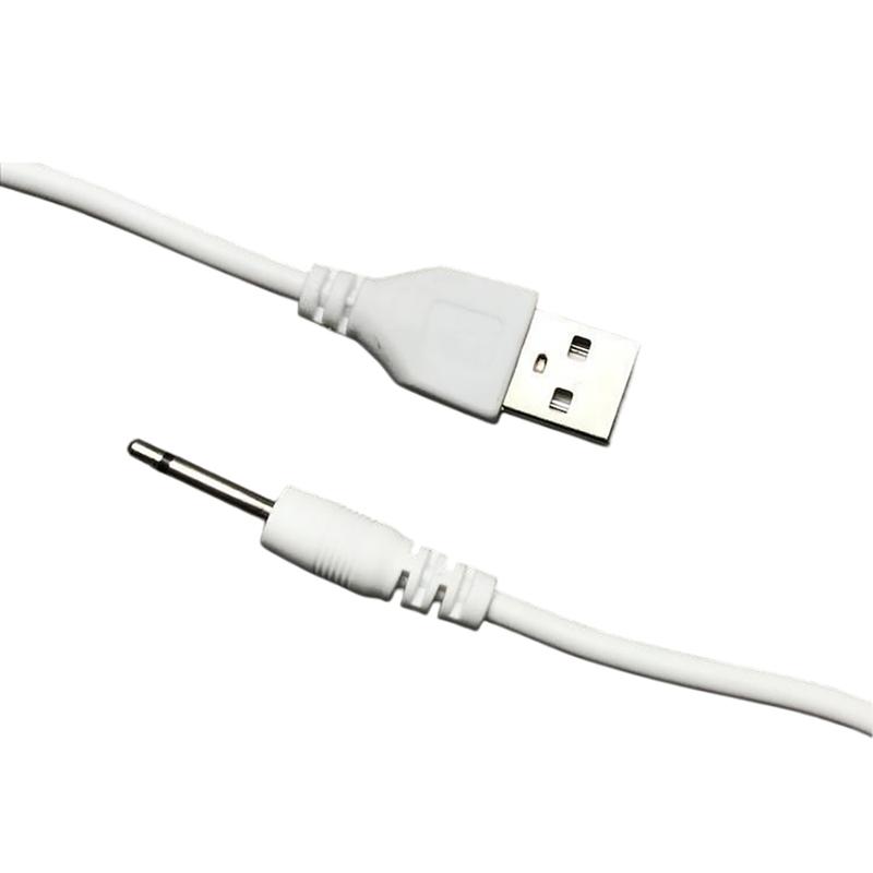 USB To DC 2.5mm Charging Cable USB To 2.5 AUX Mono Line Single Audio Channel Cord Extend Power Supply Wire 14mm 15mm 16mm 17.4mm