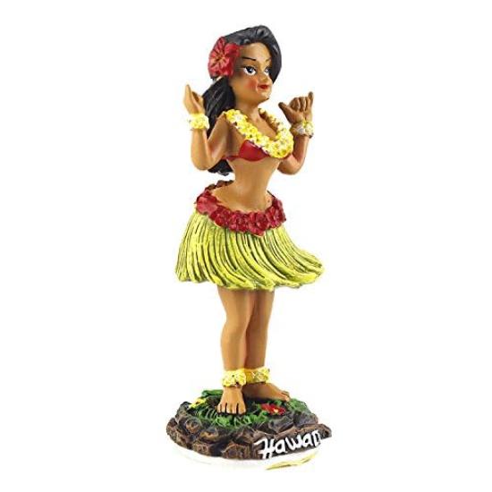 Dashboard Hula Doll Mini [Shaka Girl] #40851 Hawaiian Goods Souvenir Hula Girl American Goods American Goods