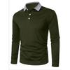 Spring and Autumn Men's Long Sleeve Business Casual Versatile Breathable Moisture Wicking Commuter Daily Top