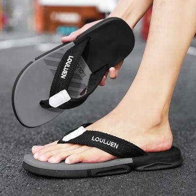 Fashion New Men Slippers Summer Ankle Wrap Shoes Slip-resistant Slide Sandals Zapatillas Hombre Summer Male Slippers Beach Water Shoes